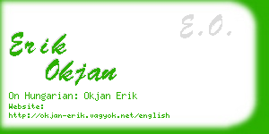 erik okjan business card